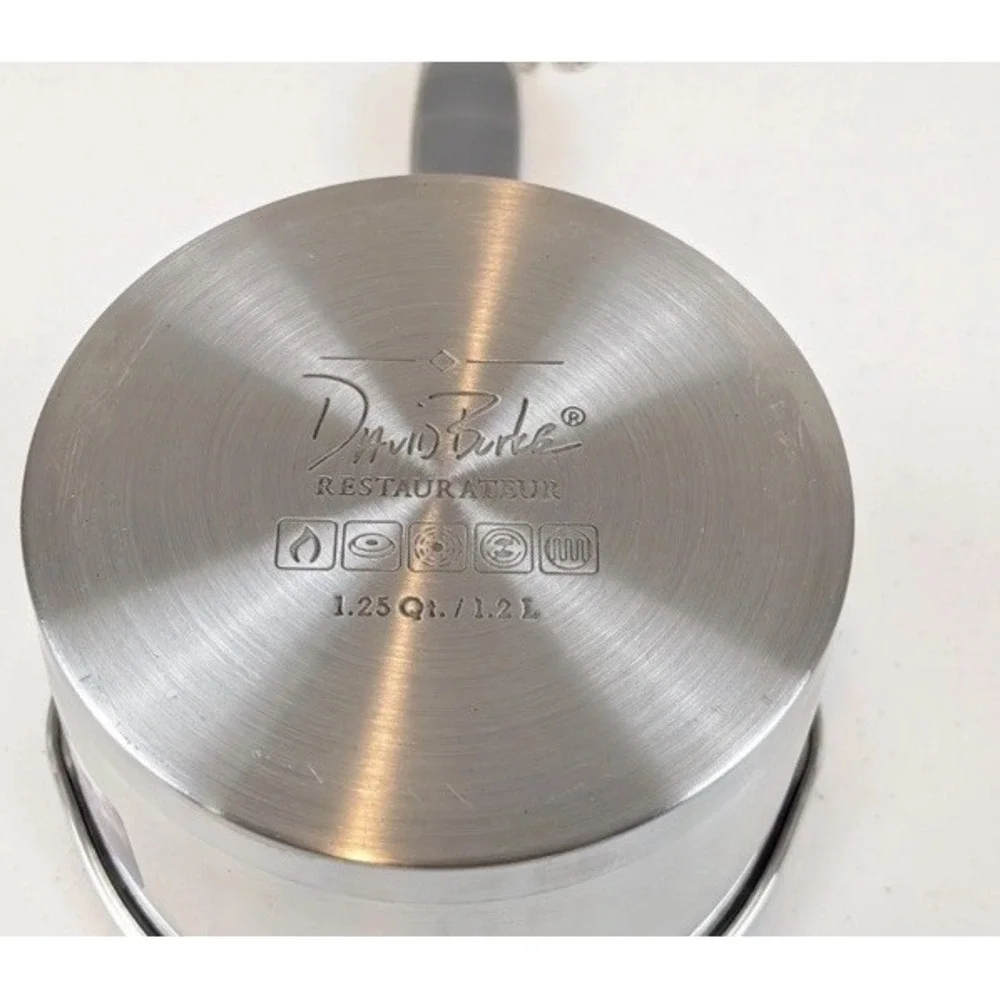 David Burke Stature Pro Stainless Saucepan WITHOUT Lid 1.25 Qt New
